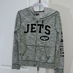Sexy women’s New York Jets NFL Full Zipper Hoodie hooded sweatshirt S NYC